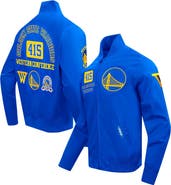 PRO STANDARD Men's Pro Standard Royal Golden State Warriors Area Code Full-Zip Jacket
