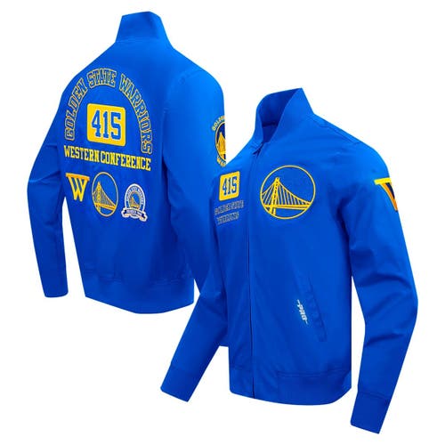 Pro Standard Royal Golden State Warriors Area Code Full-zip Jacket