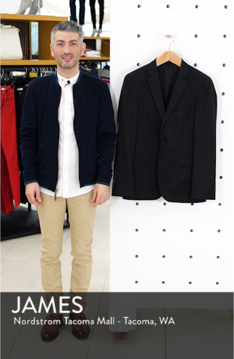 Ryan CYL Extra Slim Fit Solid Wool Blazer, sales video thumbnail