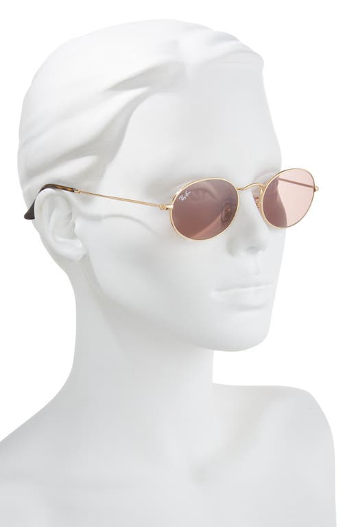 Ray Ban Ray-ban Oval 51mm Sunglasses In Arista Gold