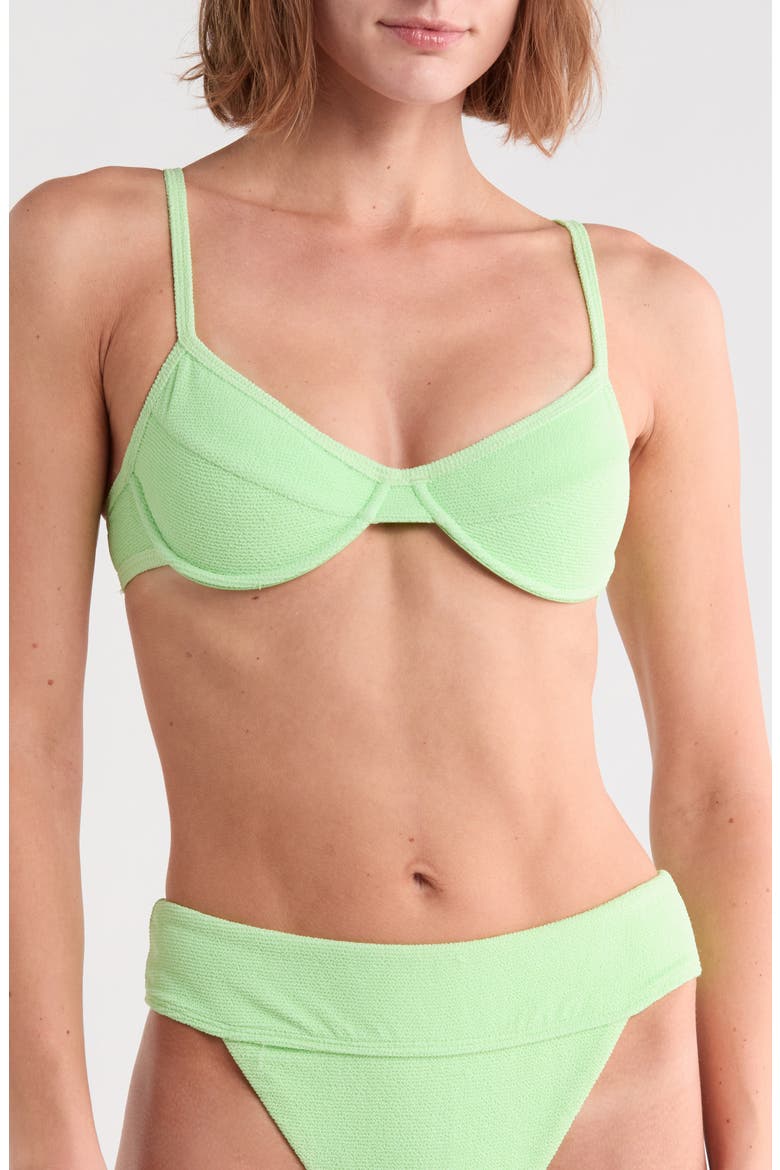 West Coast Underwire Bikini Top, Main, color, PARADISE GREEN