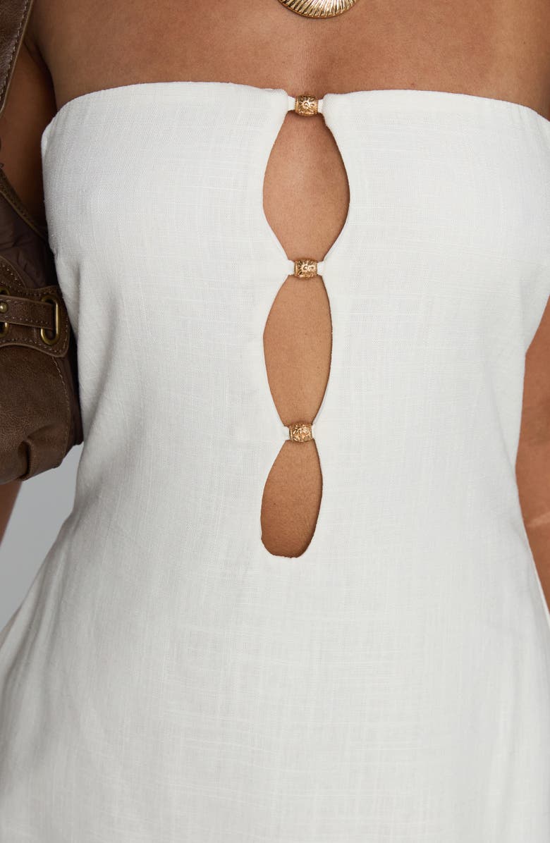 Princess Polly The Motions Strapless Cutout Minidress, Alternate, color,