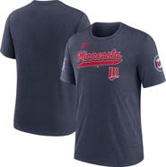 Nike Men's Nike Heather Navy Minnesota Twins Cooperstown Collection Eras Tri-Blend T-Shirt