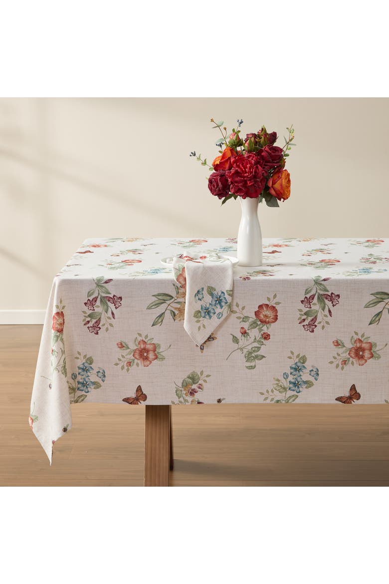 Butterfly Meadow Fall Tablecloth, Main, color, Multicolor