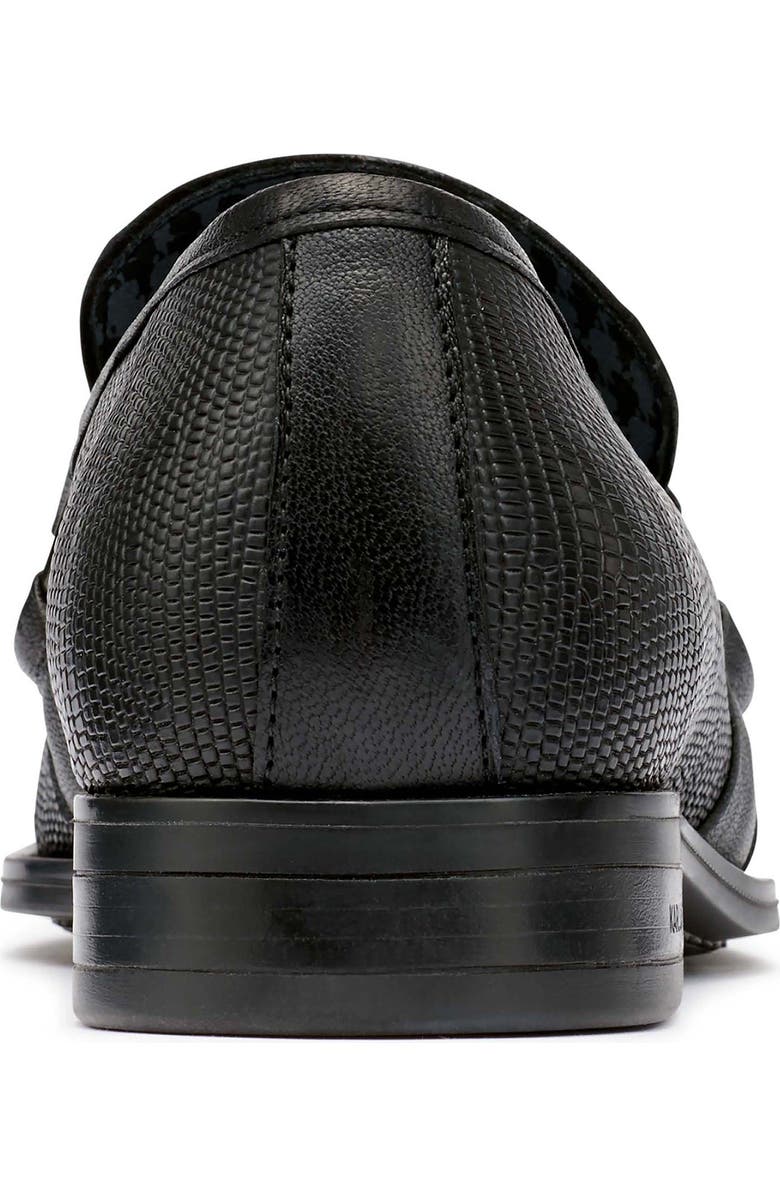 KARL LAGERFELD PARIS Embossed Leather Bit Loafer, Alternate, color,