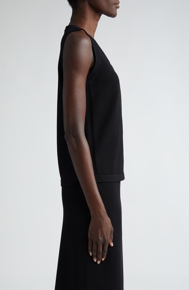 ST. JOHN Santiago Scoop Neck Sweater, Alternate, color, Black