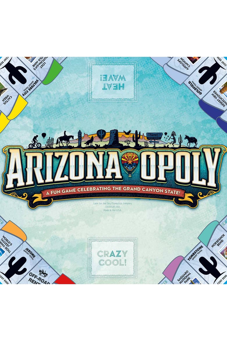 Arizona Opoly Board Game, Alternate, color, Multicolored