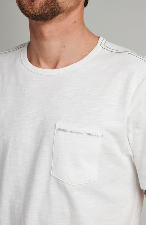 Roark Well Worn Midweight Organic Cotton T-shirt In White