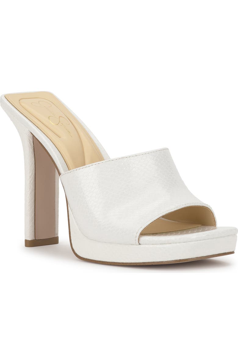 Jessica Simpson Azelica Platform Slide Sandal, Main, color, Bright White