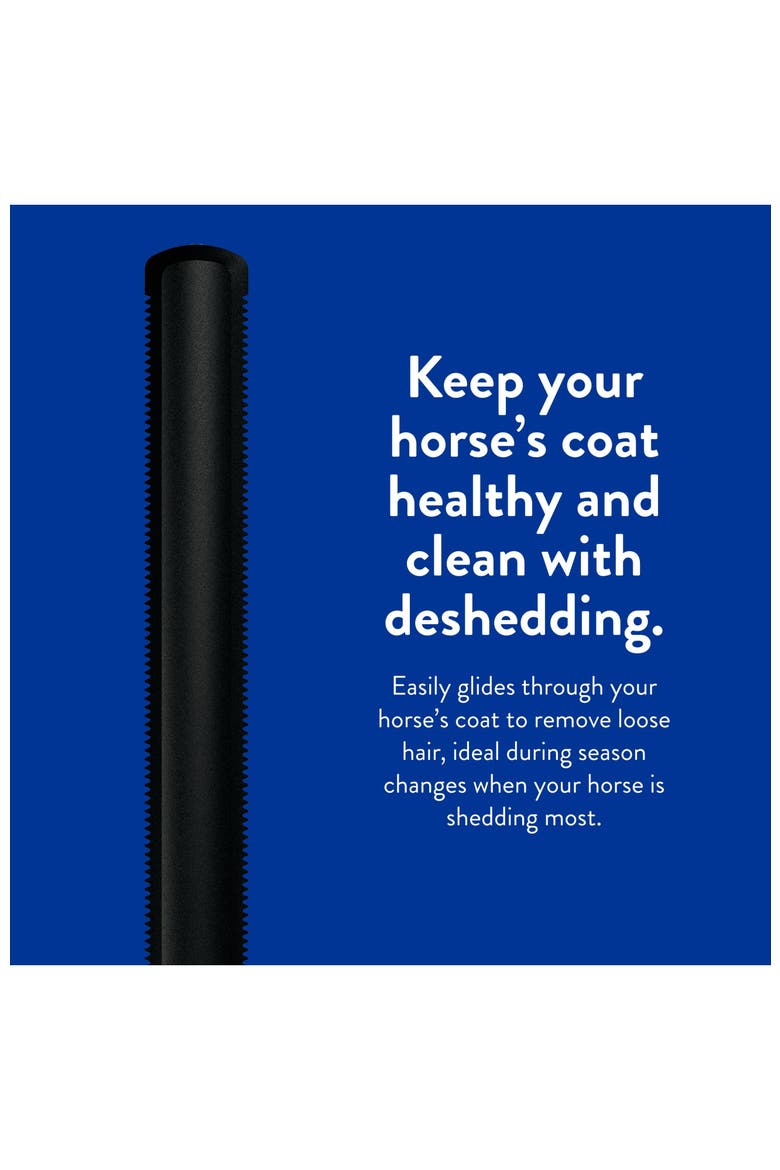 Equine Grooming Horse Hair Shedder and Deshedder Tool, Alternate, color, Black