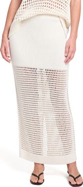 TWP The Loophole Open Stitch Maxi Skirt