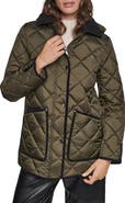 DKNY Barn Quilted Hooded Jacket