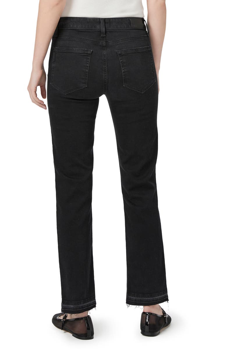 PAIGE Amber Release Hem Mid Rise Straight Leg Jeans, Alternate, color, Slater