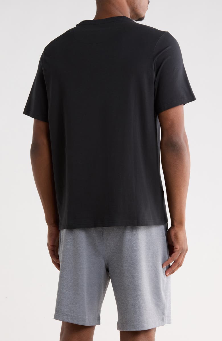 Original Penguin Stretch Cotton Crewneck T-Shirt, Alternate, color, Caviar