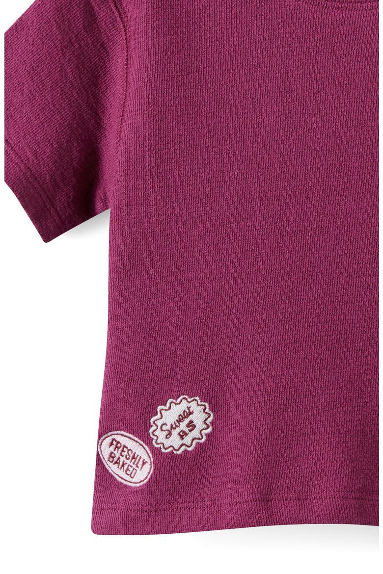 Baby Textured Tee, Alternate, color, Berry Jam Little Sweetie