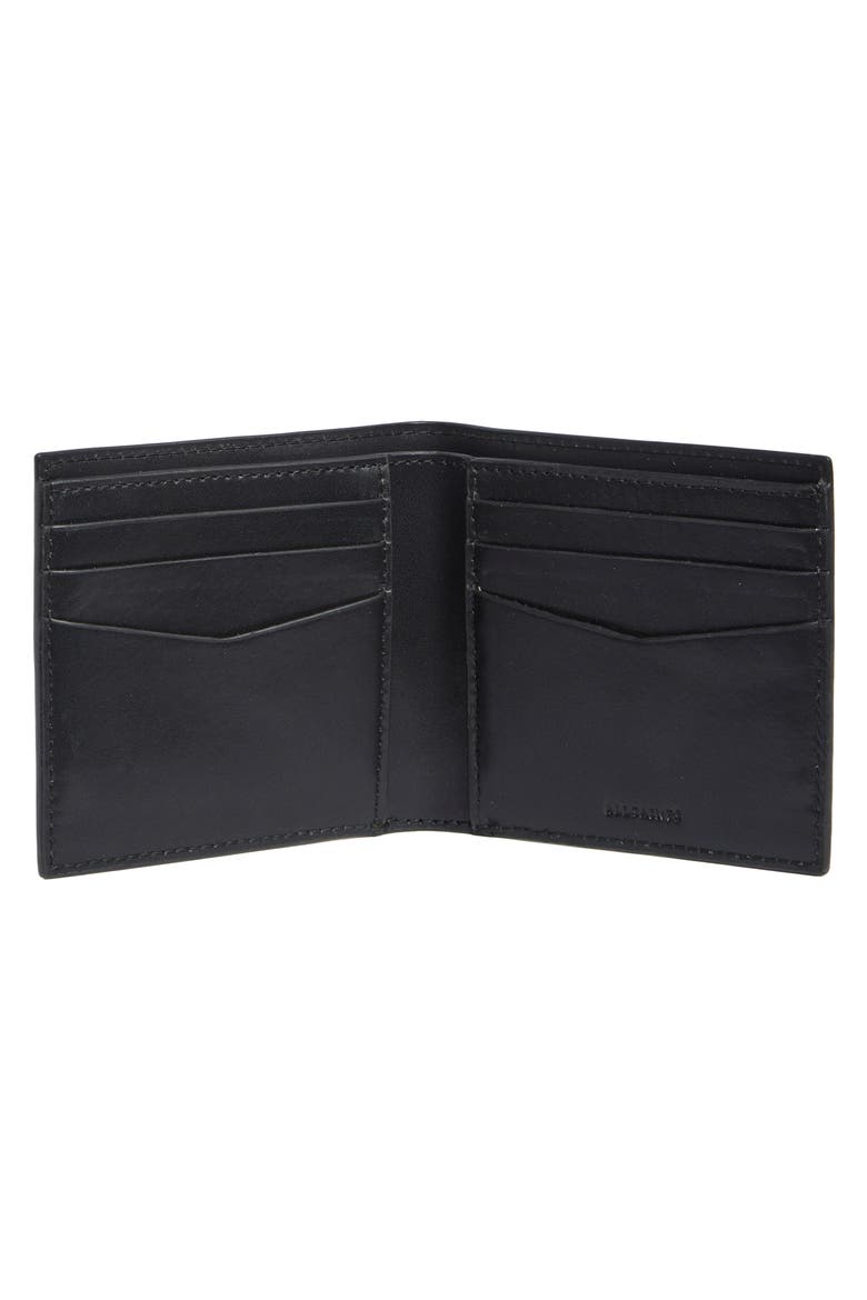 Elkka Bifold Leather Wallet, Alternate, color, BLACK
