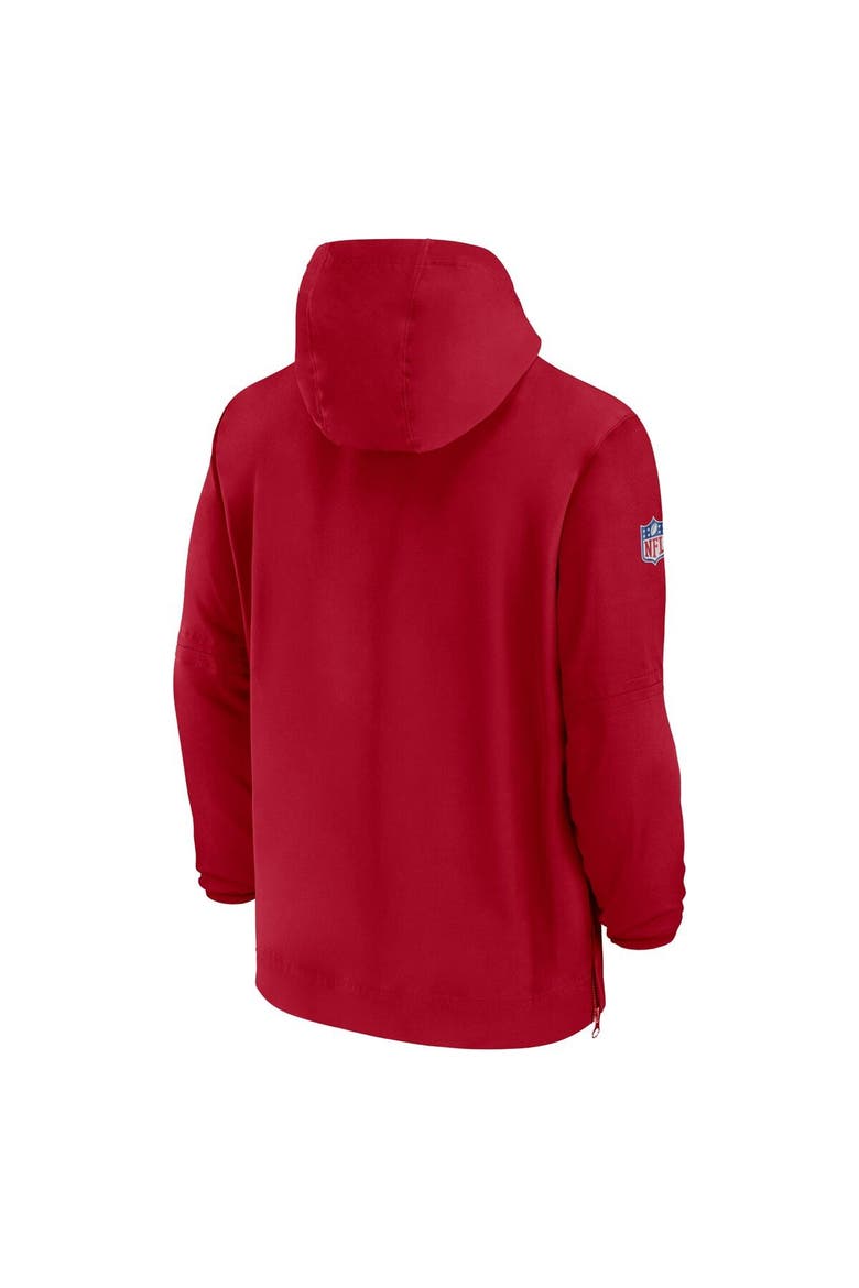 Men's Nike Red Tampa Bay Buccaneers Sideline Half-Zip Hoodie, Alternate, color, Red