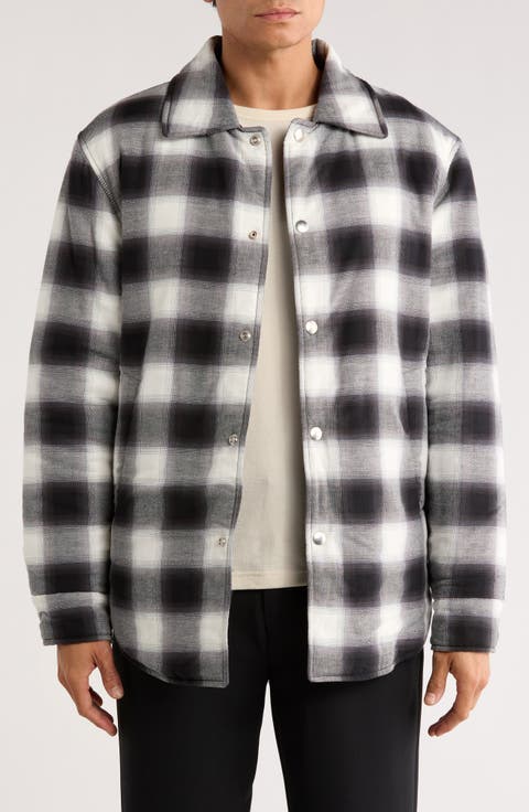 Grunge Checkered Cotton Overshirt