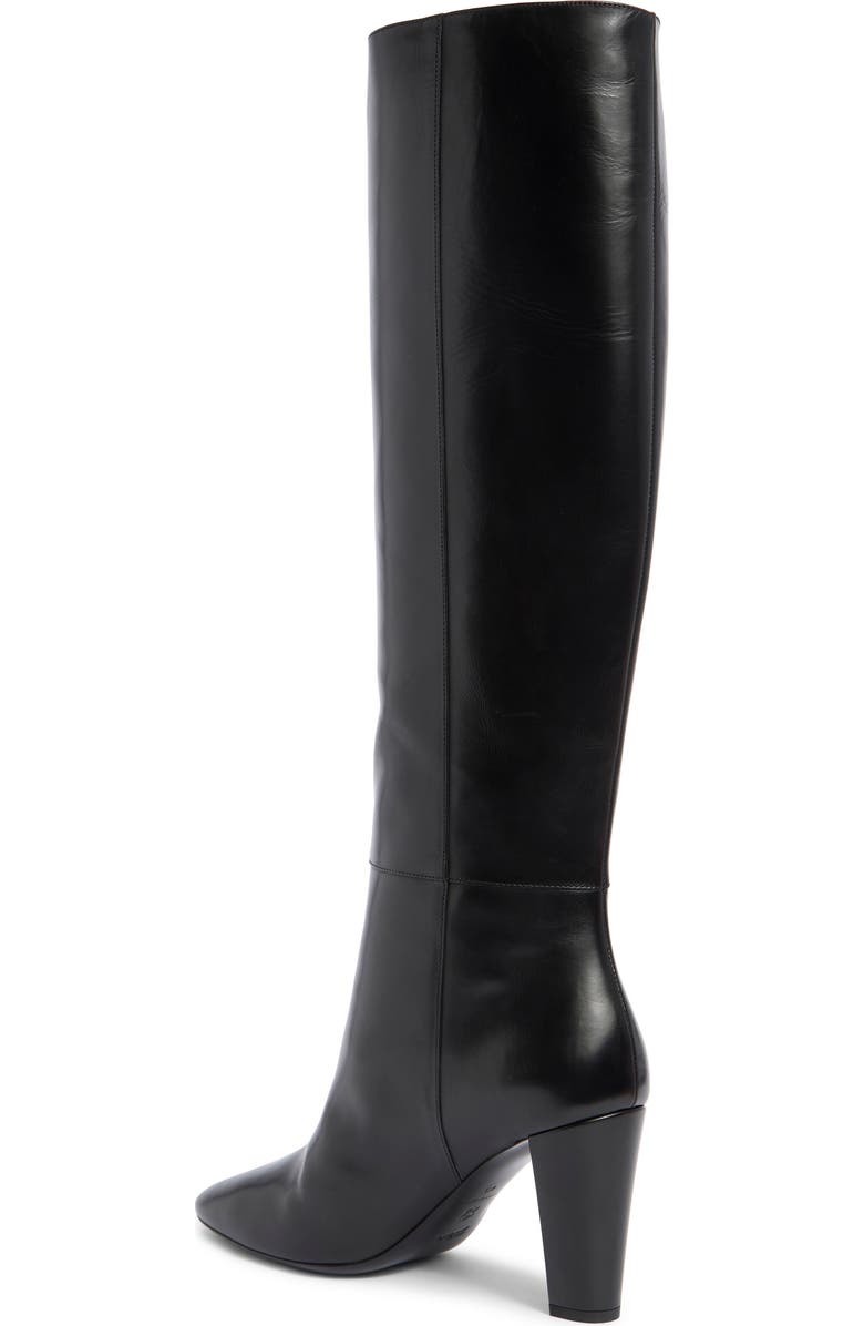 Longchamp Tall Leather Boot, Alternate, color, Black