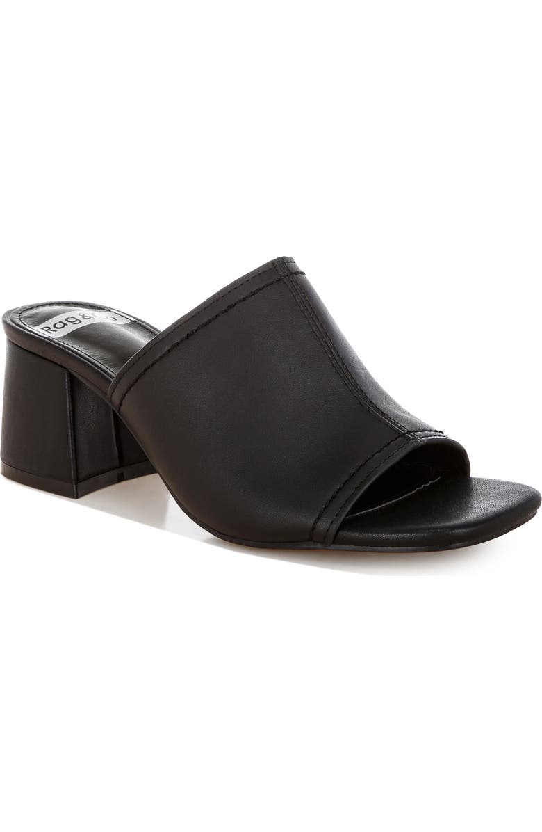 Rag & Co Wuling Slide Sandal, Main, color, Black