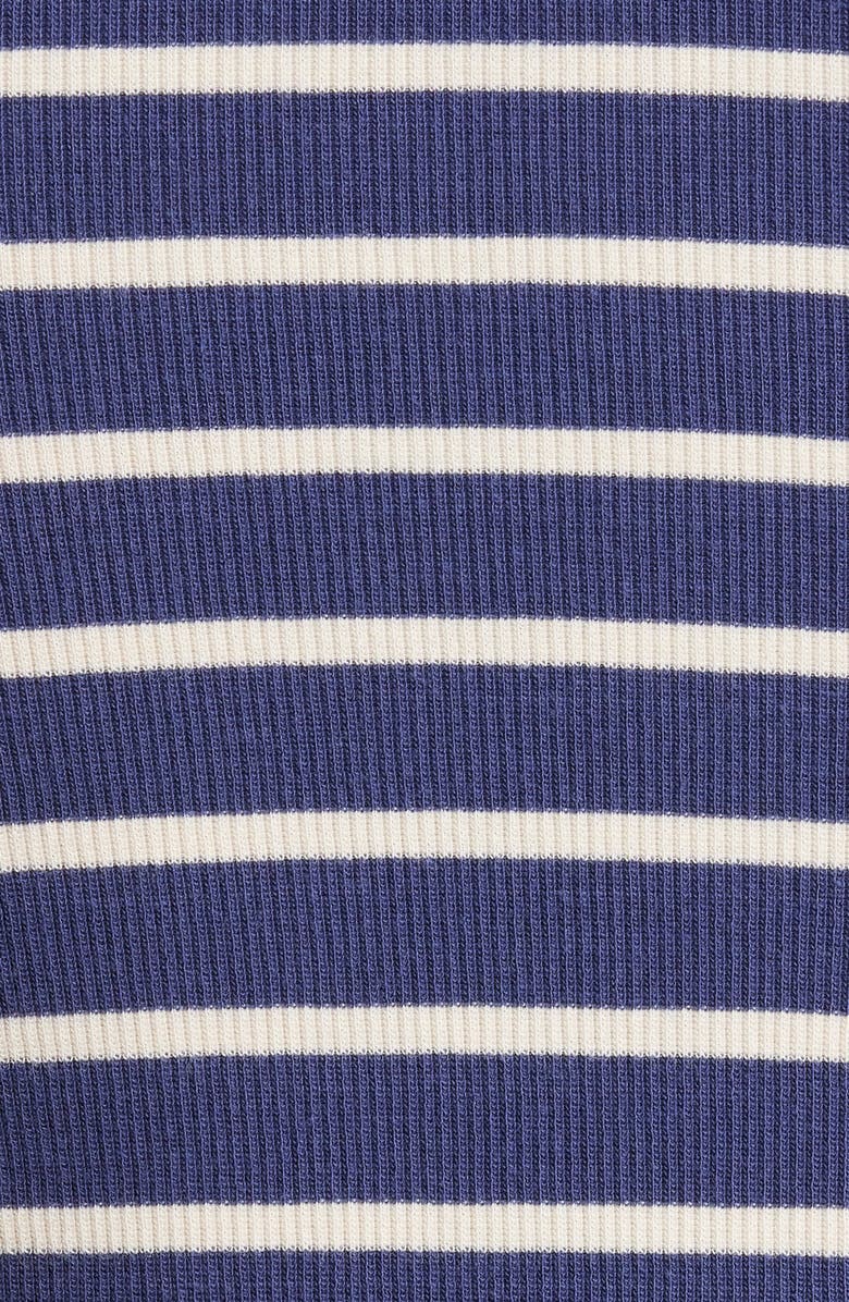 Marine Layer Lexi Stripe Rib Tank, Alternate, color, Bay Blue And White Stripe
