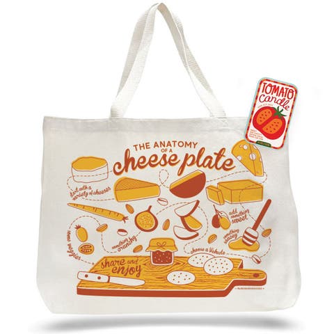 Tomato Candle & Cheese Tote Gift Set