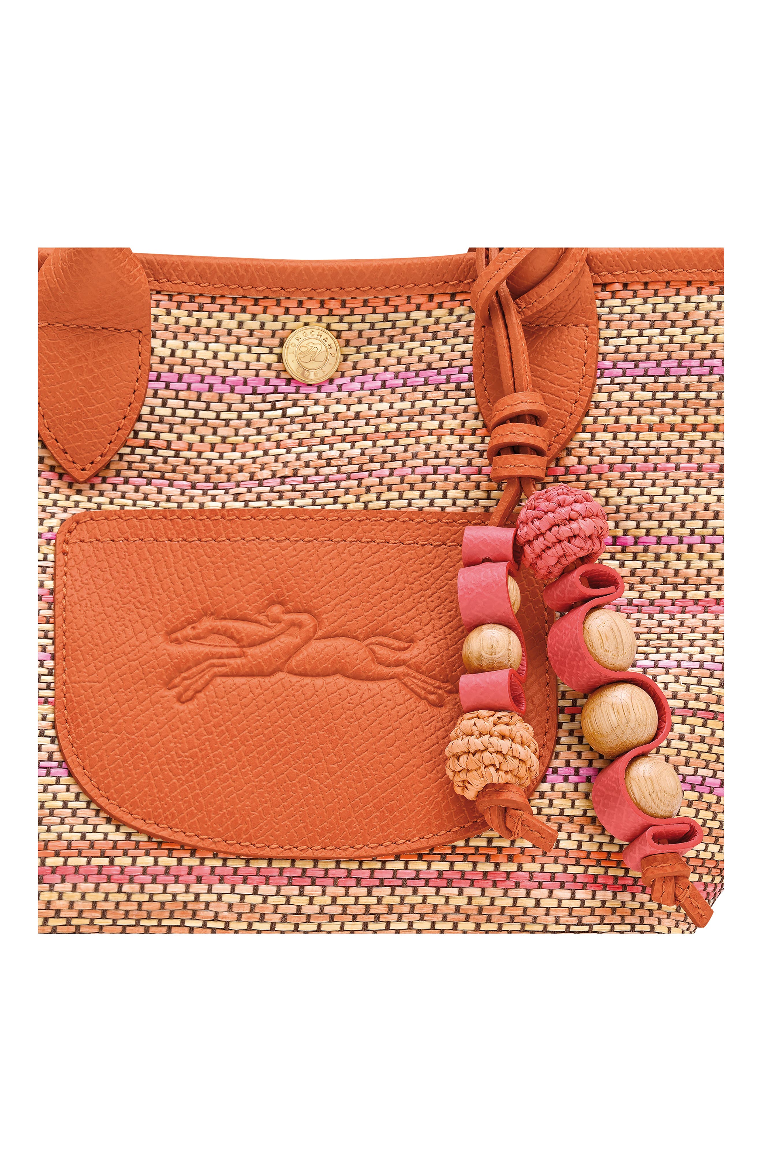 Longchamp Extra Small Le Pliage Panier Rainbow Top Handle Bag, Alternate, color, Rainbow