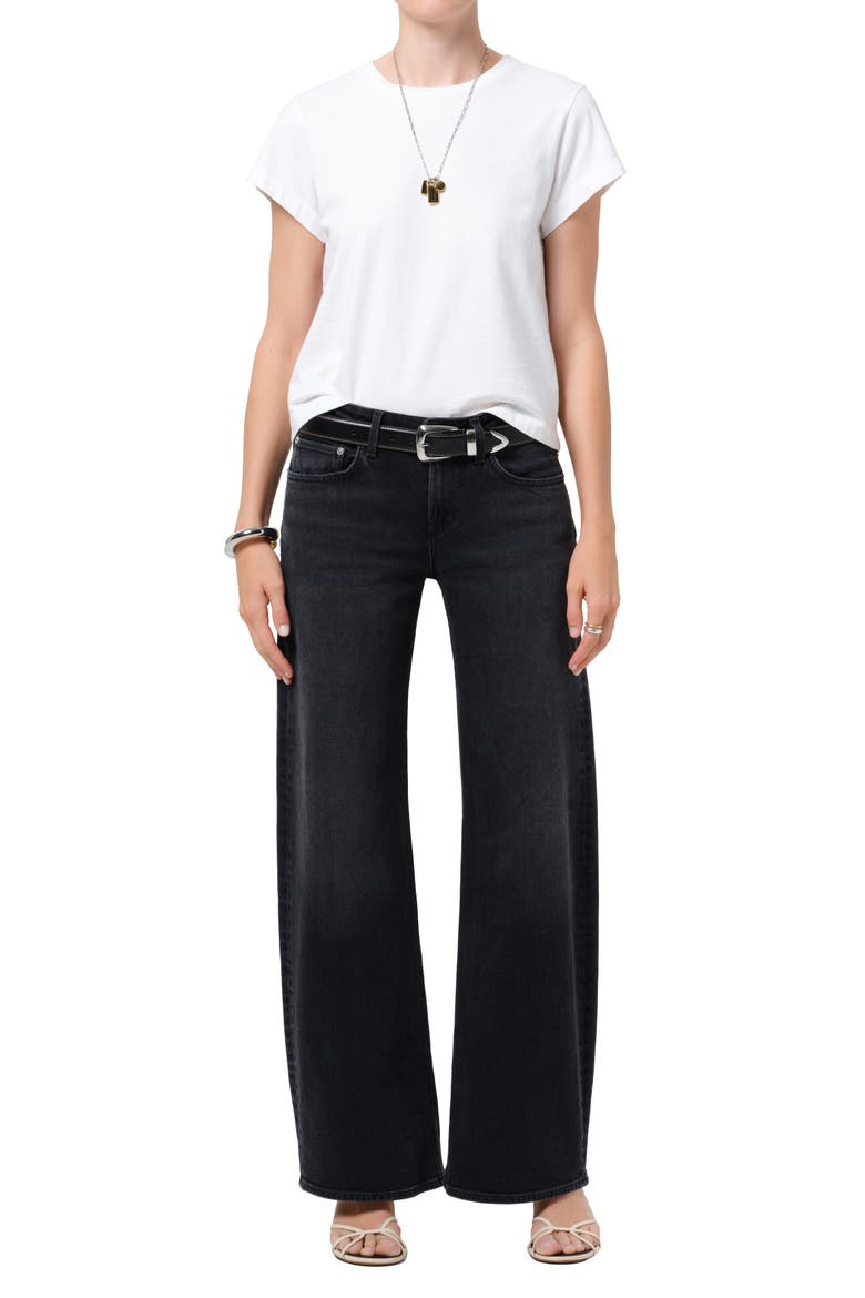 Nora Wide Leg Jeans, Alternate, color, CAYEYE WASHED BLACK