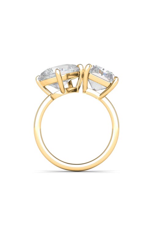 Hautecarat Lab Created Diamond Ring In 18k Yellow Gold