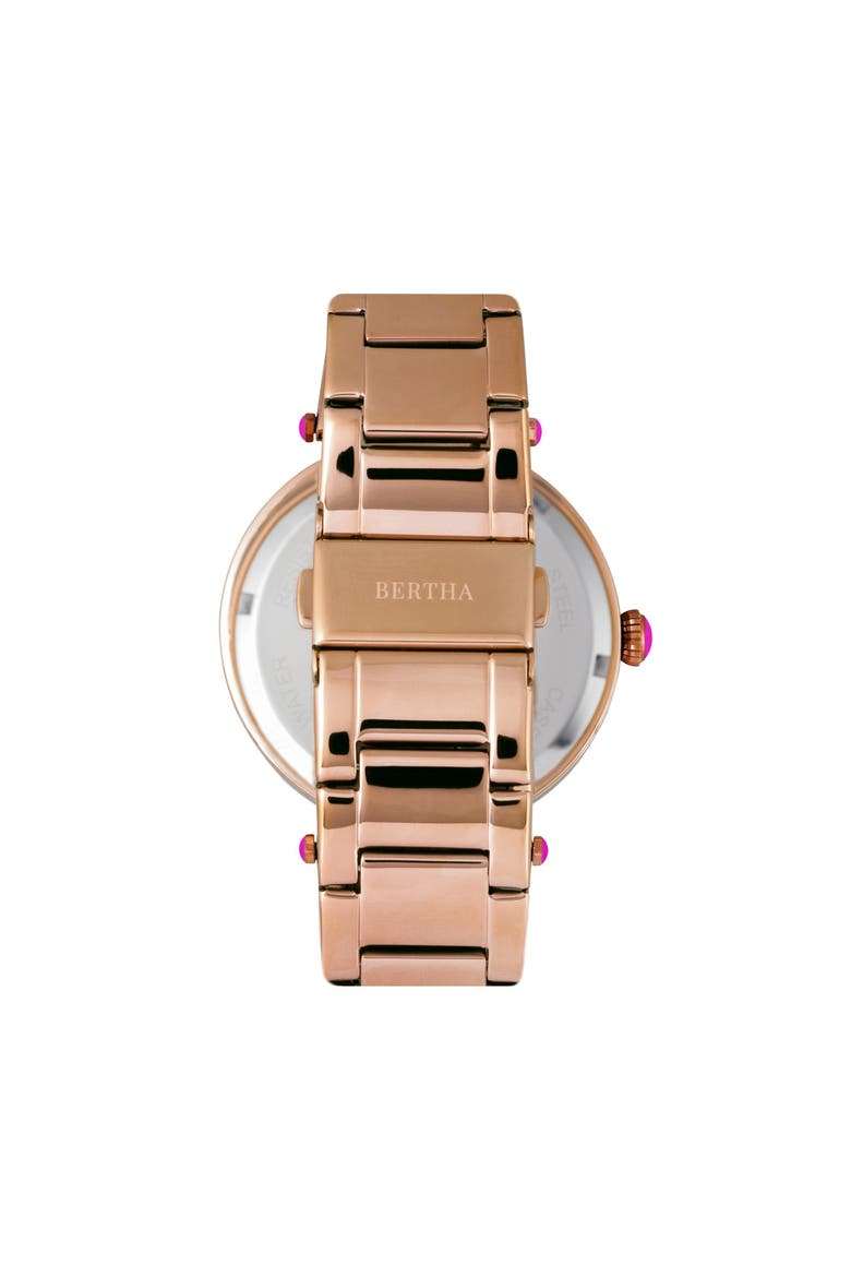 Camilla Mother-Of-Pearl Bracelet Watch, Alternate, color, Rose Gold