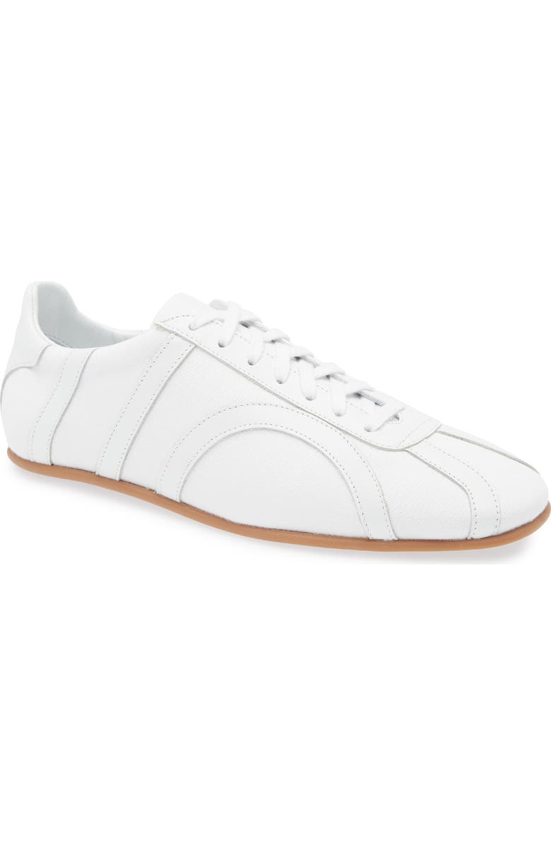 TOTEME Canvas Low Top Sneaker, Main, color, White