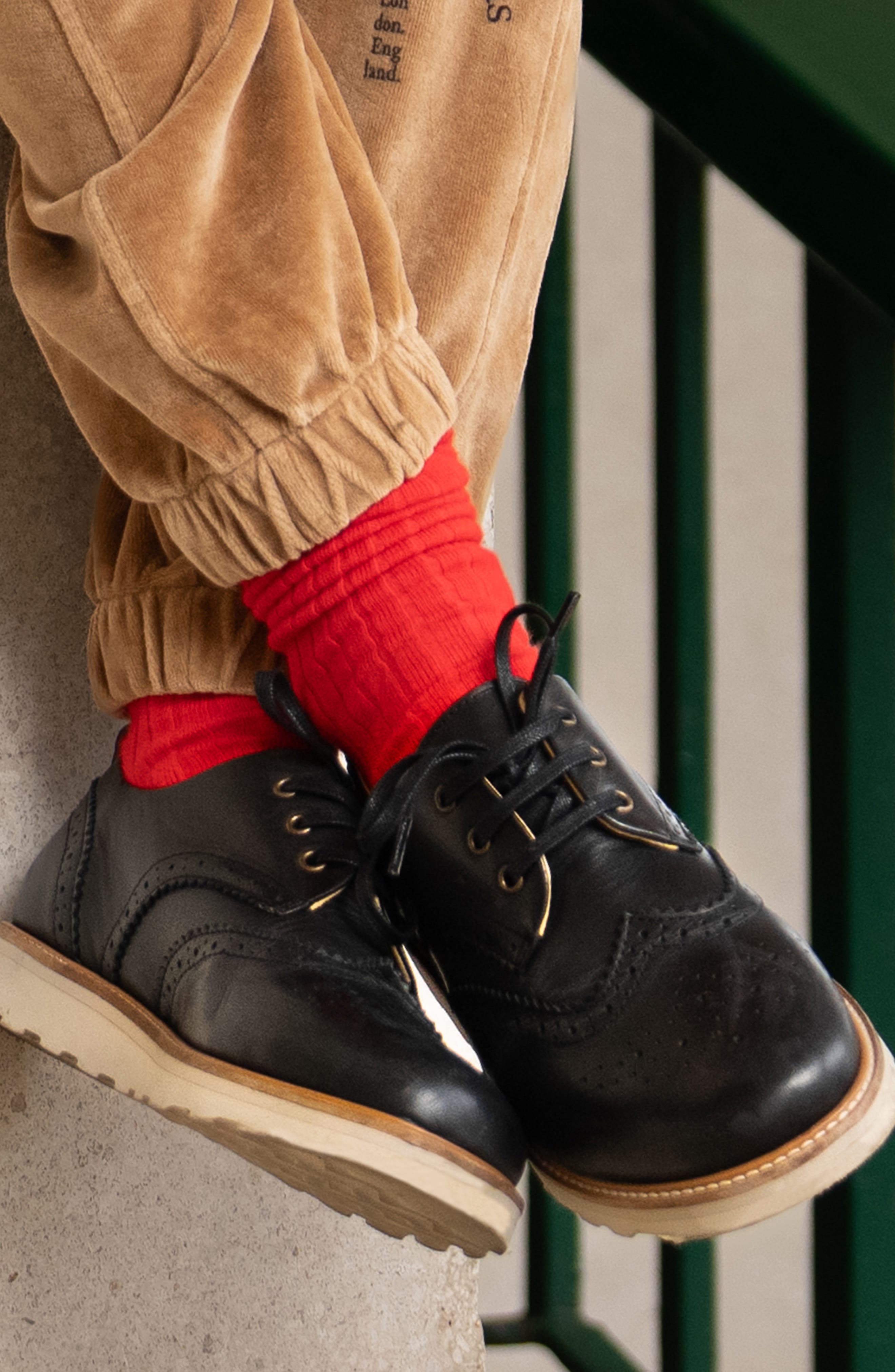 Brando Kids Brogue Shoe, Alternate, color, Black