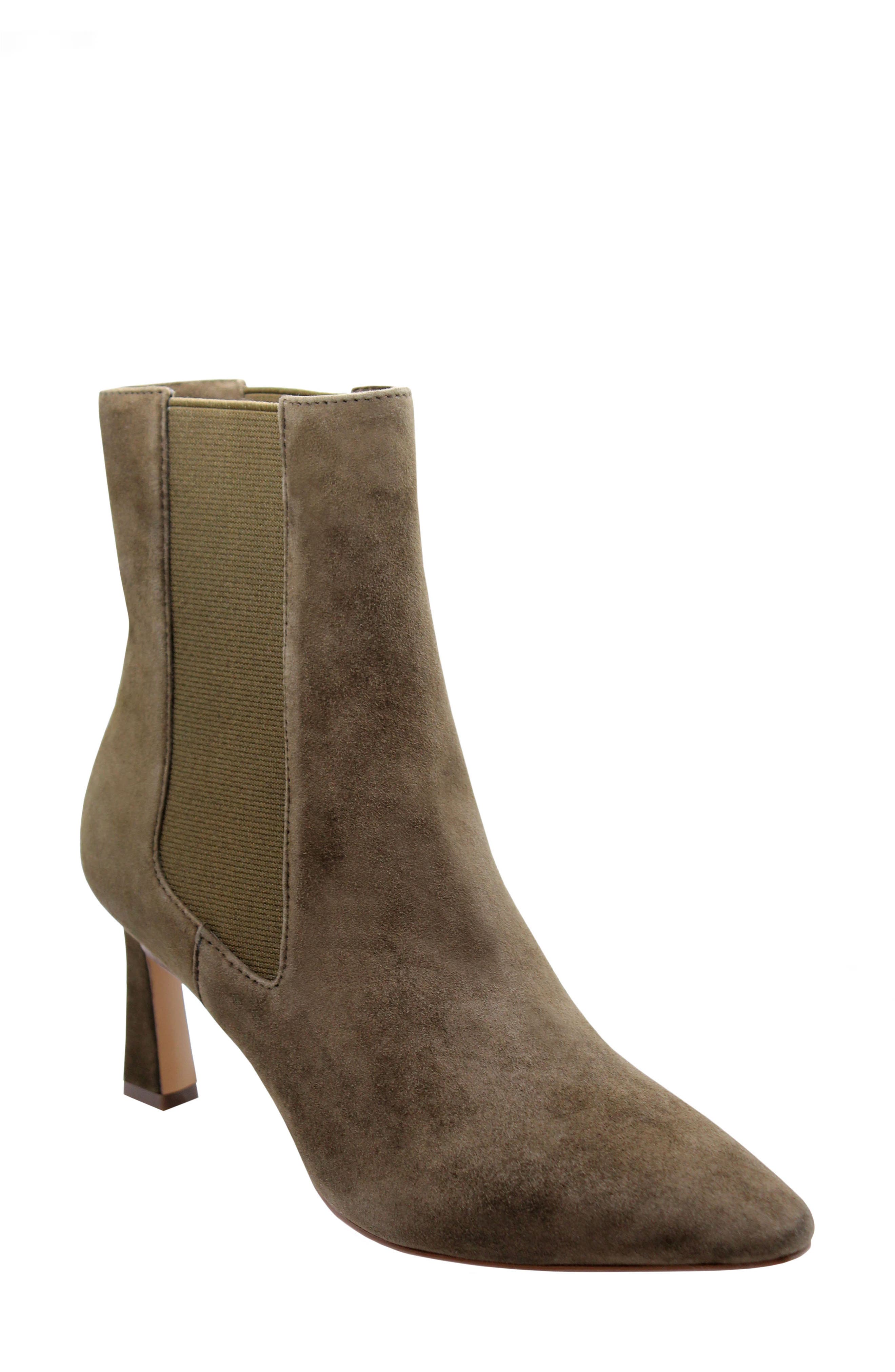Chisel Pointed Toe Chelsea Boot, Main, color, MILITARY GREEN