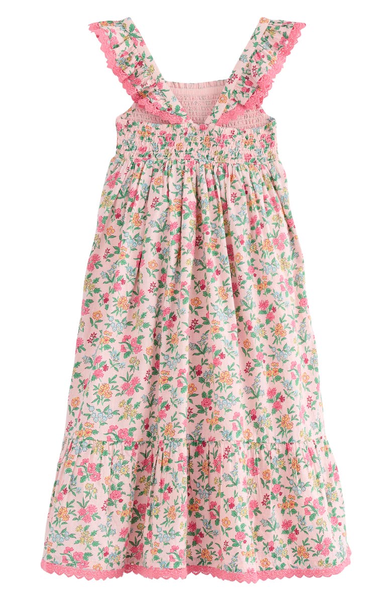 Mini Boden Luella Floral Cotton Tiered Sundress, Alternate, color,