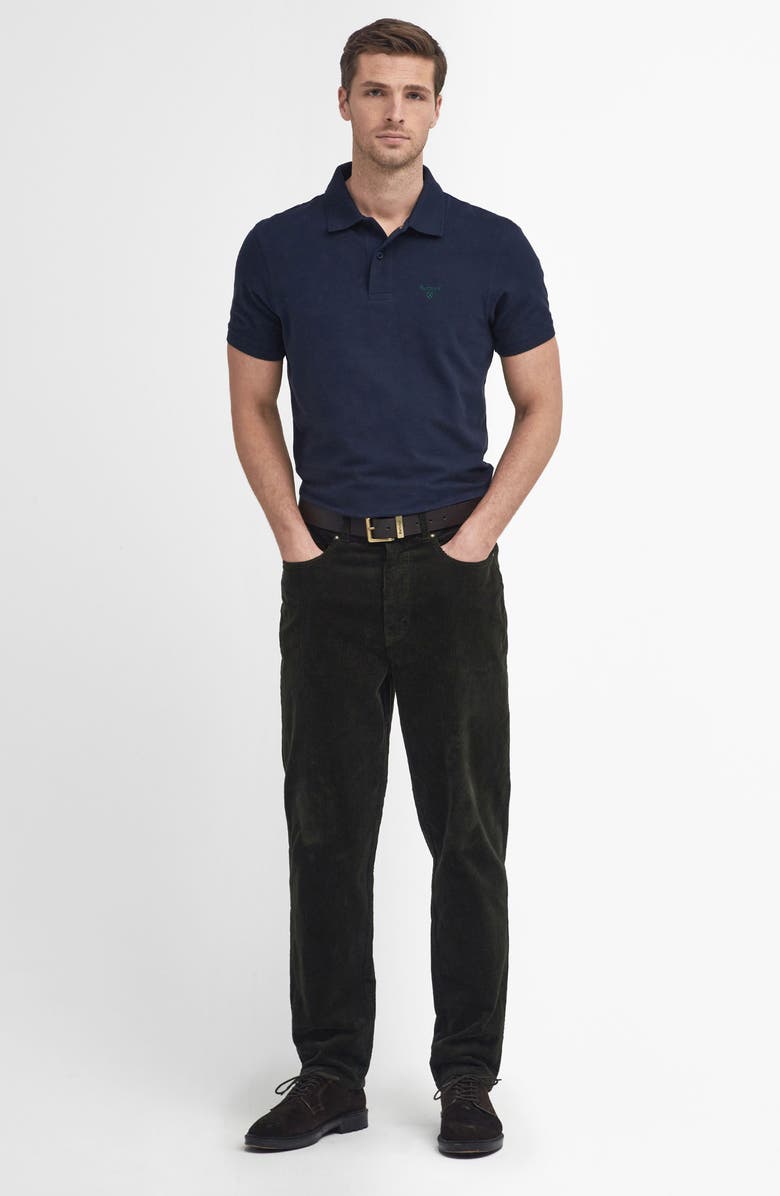 Barbour Straight Leg Cotton Stretch Corduroy 5-Pocket Pants, Alternate, color, Forest