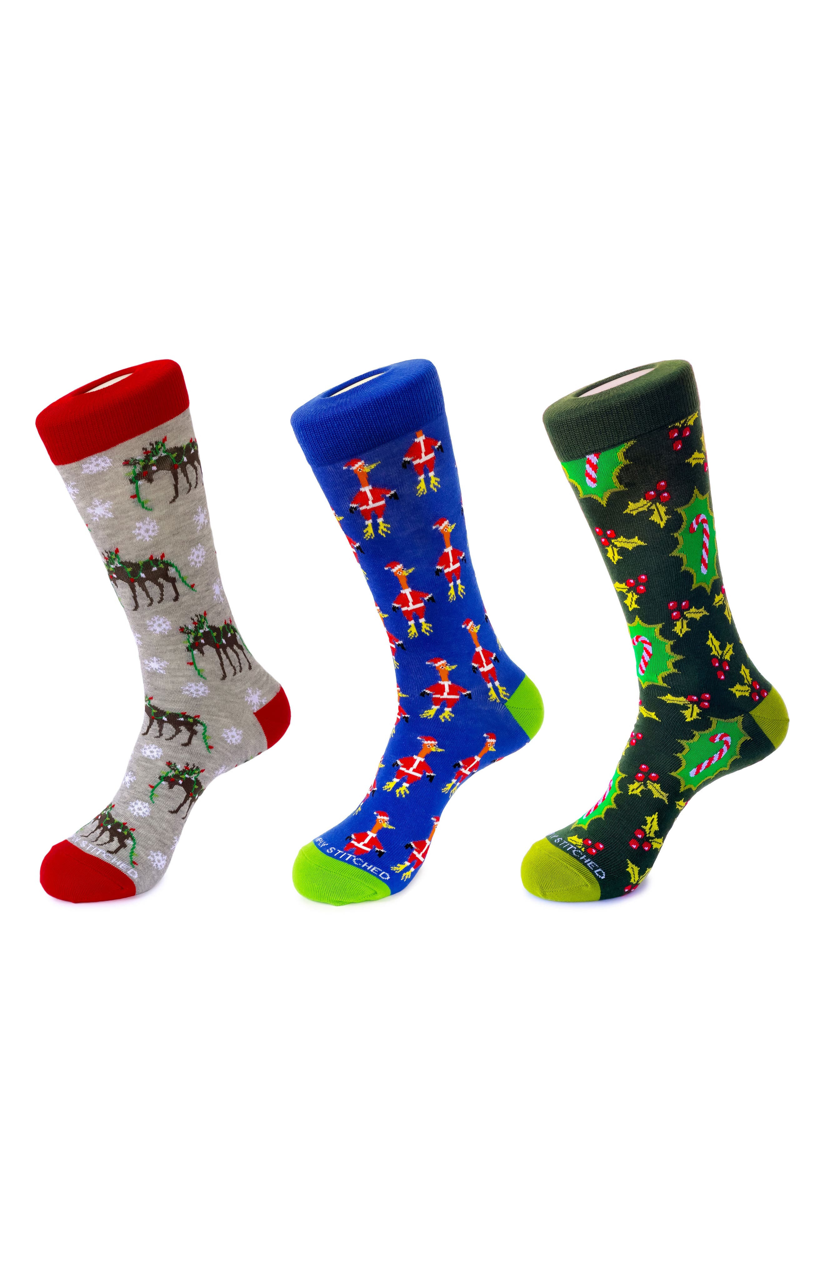 3-Pack Holiday Crew Socks