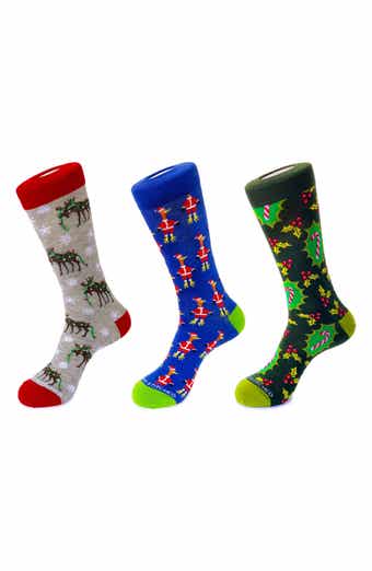 3-Pack Holiday Crew Socks
