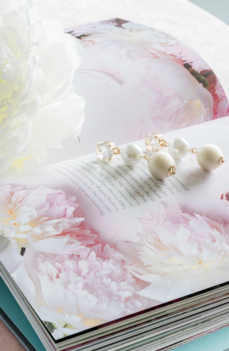 Rachel Parcell Linear Drop Earrings, Alternate, color, 