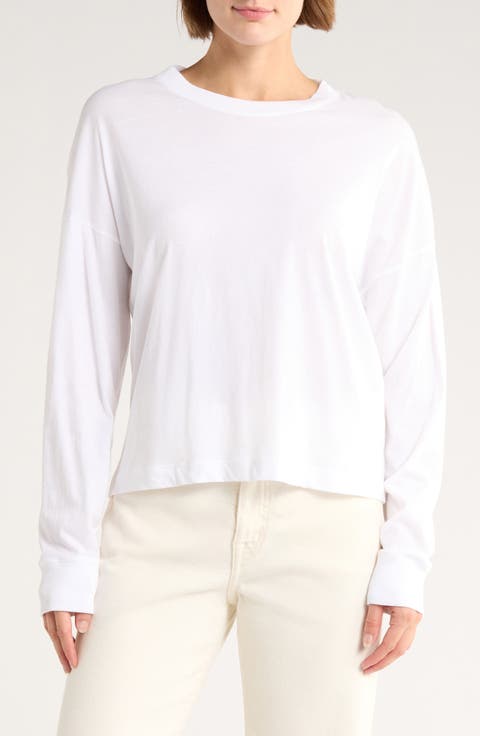Long Sleeve Drop Shoulder Top