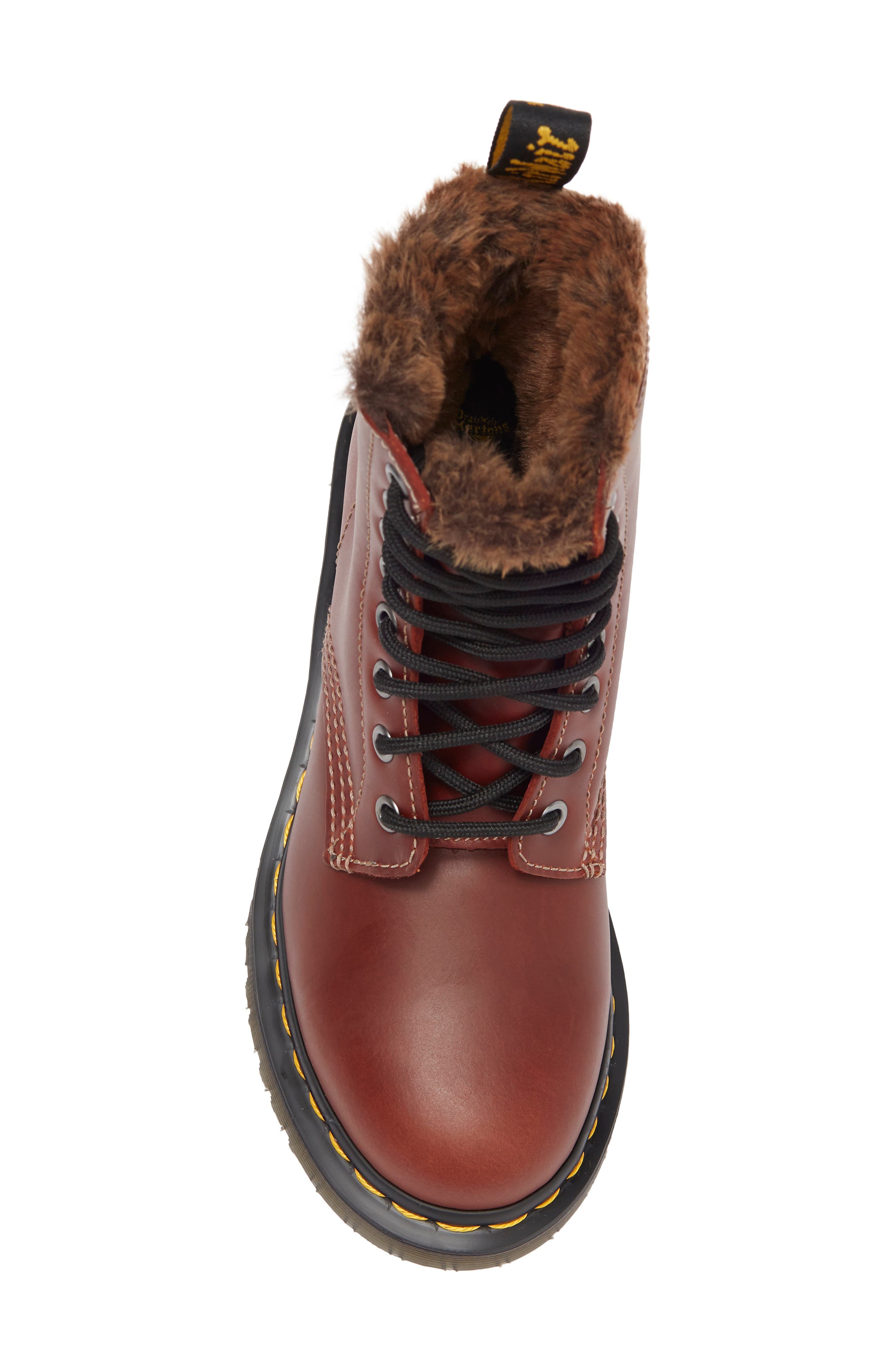Dr. Martens 1460 Serena Aburzzo Lug Sole Leather Boot, Alternate, color, 