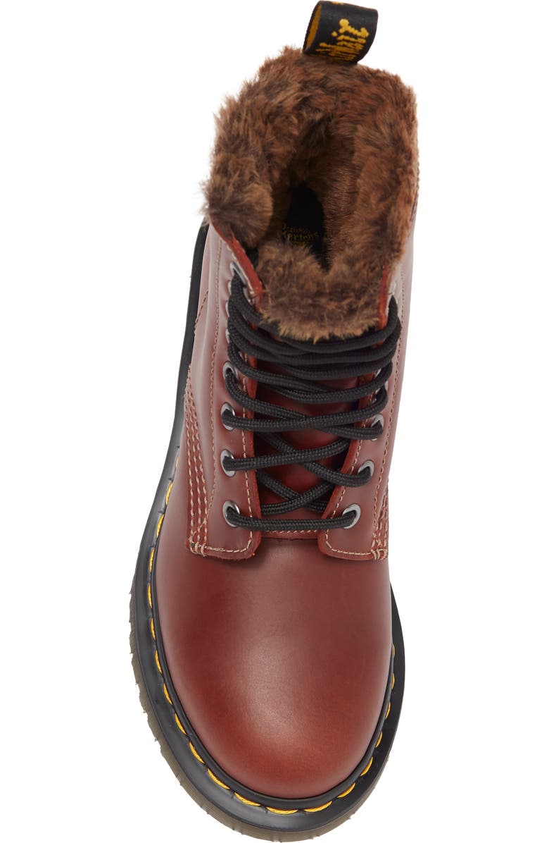 Dr. Martens 1460 Serena Aburzzo Lug Sole Leather Boot, Alternate, color,