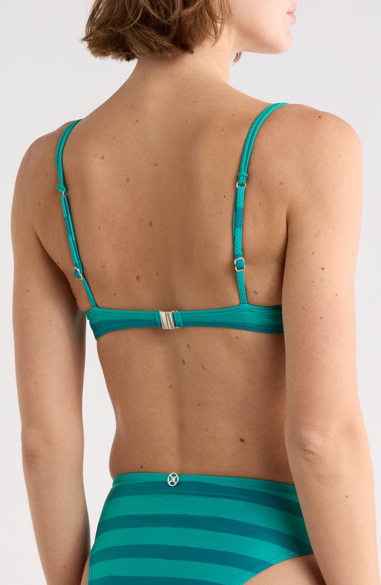 ViX Paula Hermanny Yacht Alba Bikini Top, Alternate, color, Teal Multi