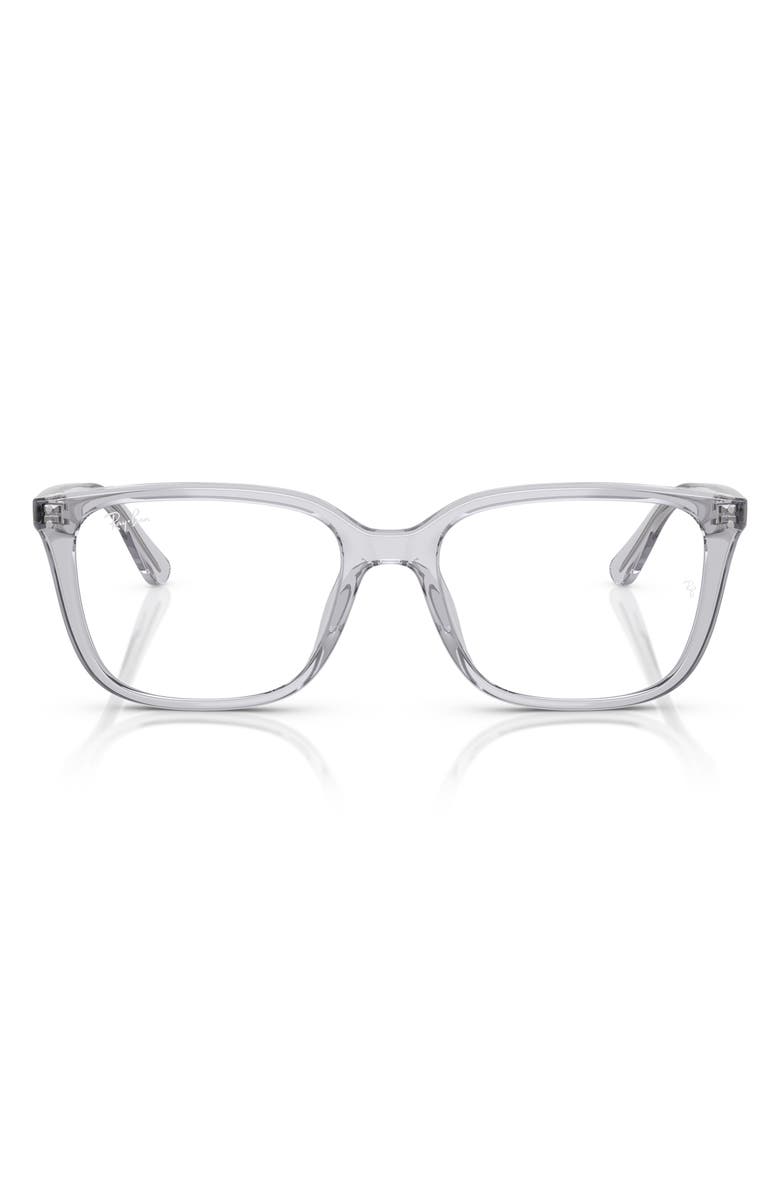 Ray-Ban 55mm Square Optical Glasses, Main, color, Grey