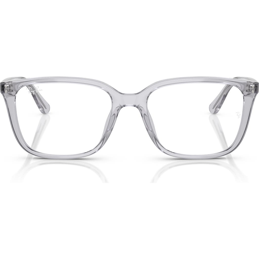 Ray Ban Ray-ban 55mm Square Optical Glasses In Grey