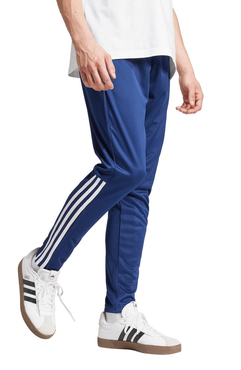 adidas Sereno 3-Stripes AEROREADY Slim Pants, Alternate, color, Dkblue/Whi