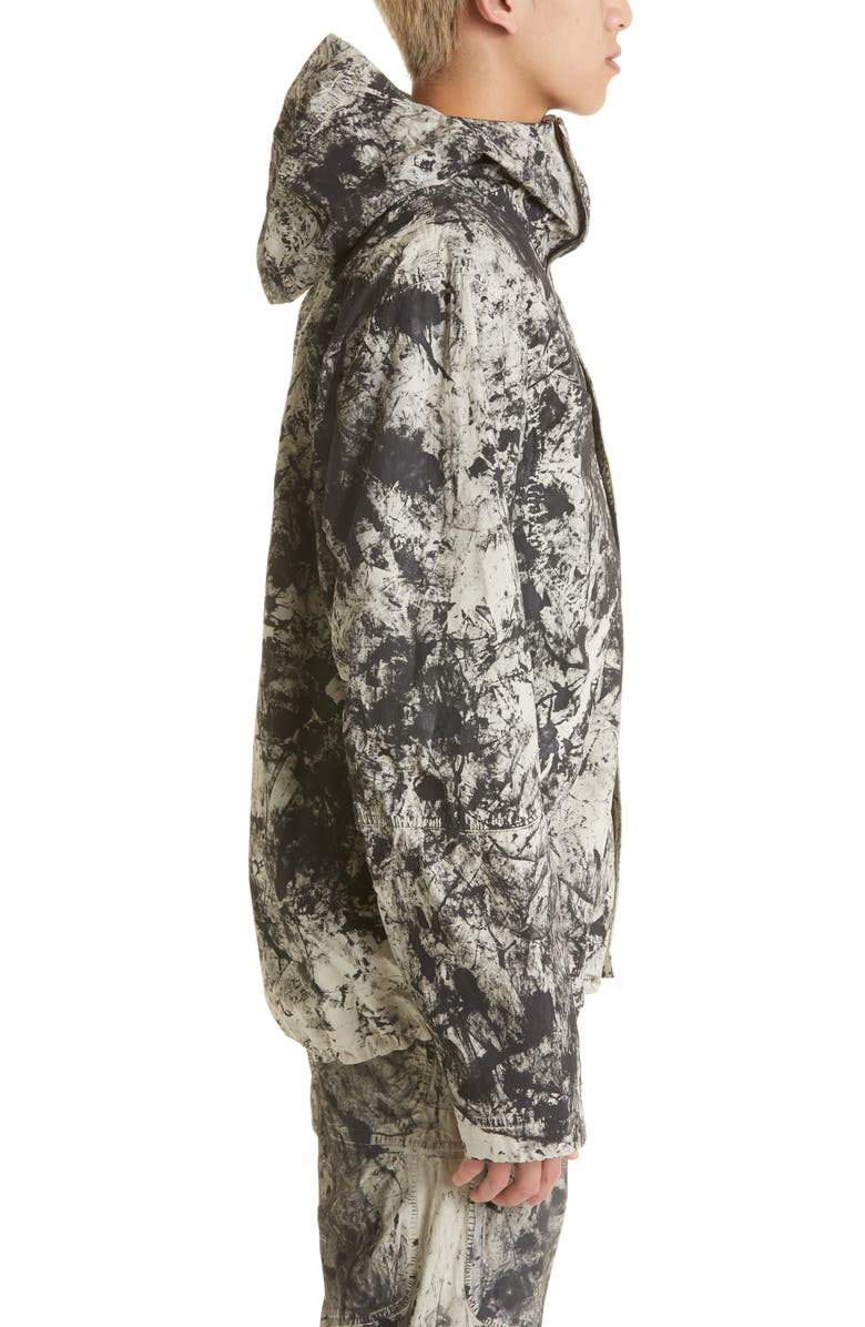 RANRA Aska Acid Wash Hooded Cotton Jacket, Alternate, color, 