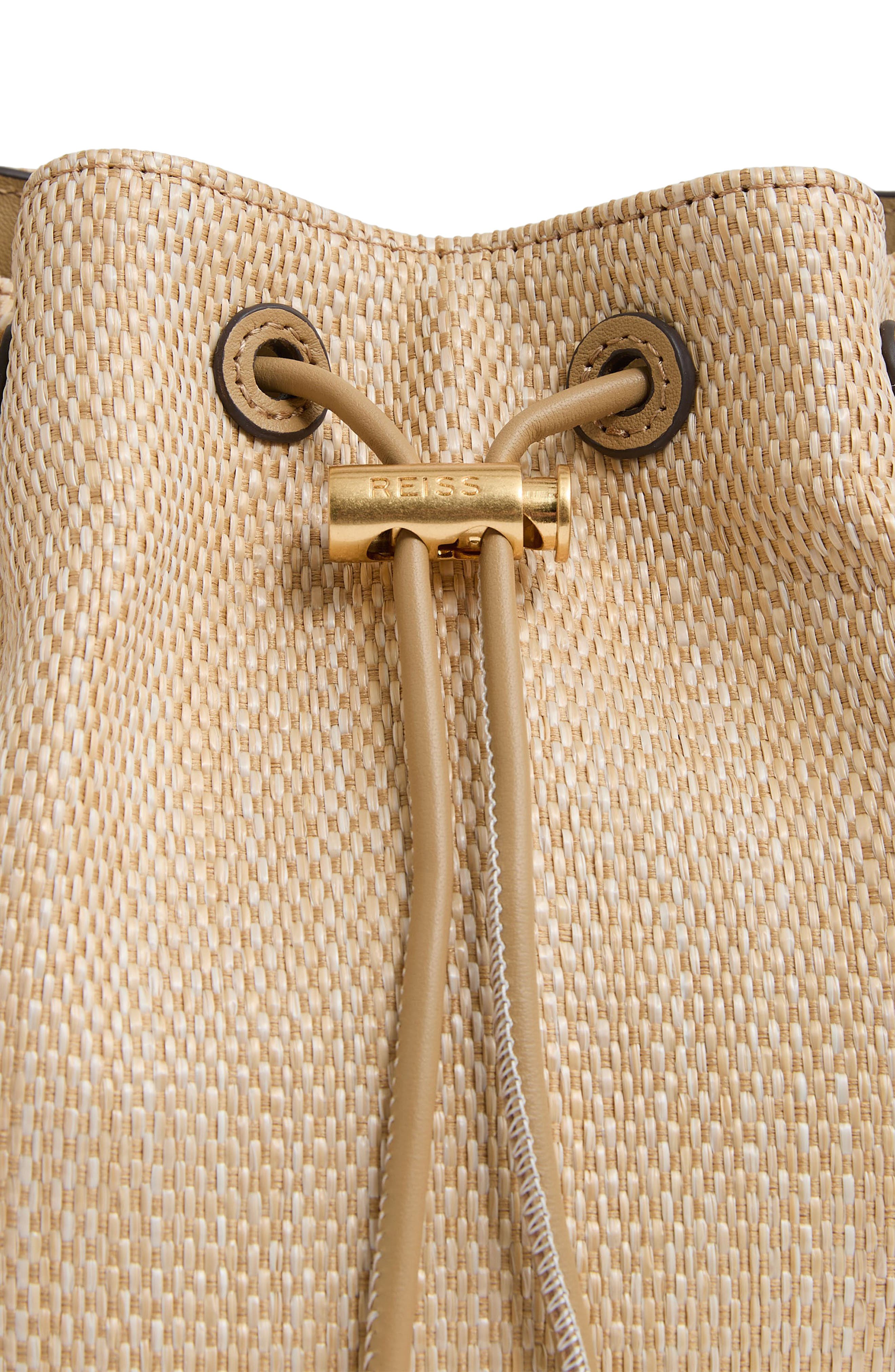 Reiss Evie Canvas Bucket Bag, Alternate, color, 