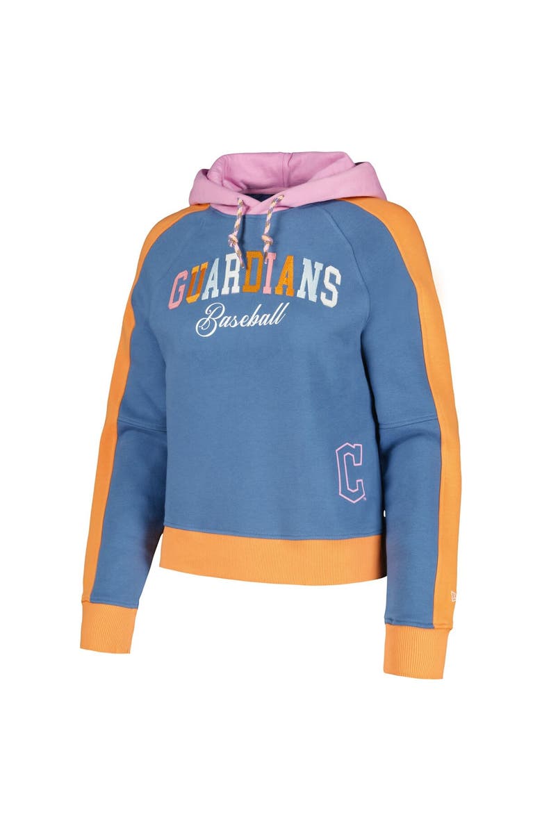 New Era Women's New Era Light Blue Cleveland Guardians Fashion Color Pop Pullover Hoodie, Alternate, color, Light Blue