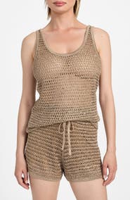 GUESS Ava Open Stitch Tank