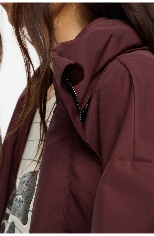 Bimba Y Lola A-line Trench In Burgundy